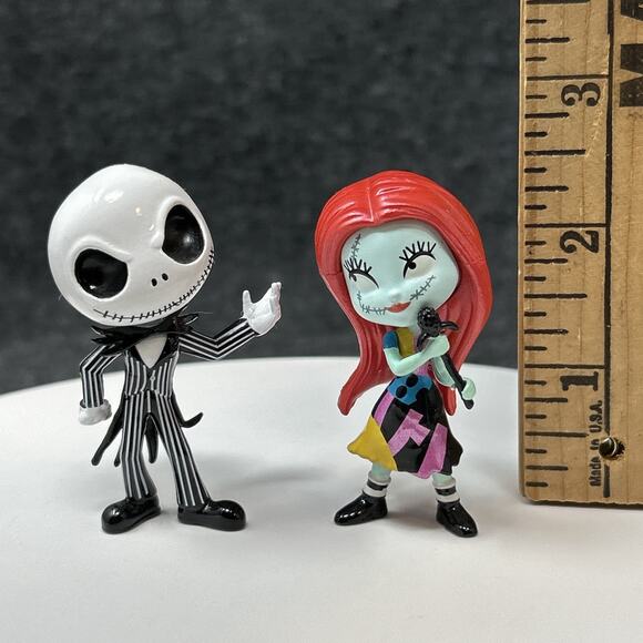 Disney Nightmare Before Christmas Metalfigs Jack Sally Collectible Metal Figures - Picture 1 of 10